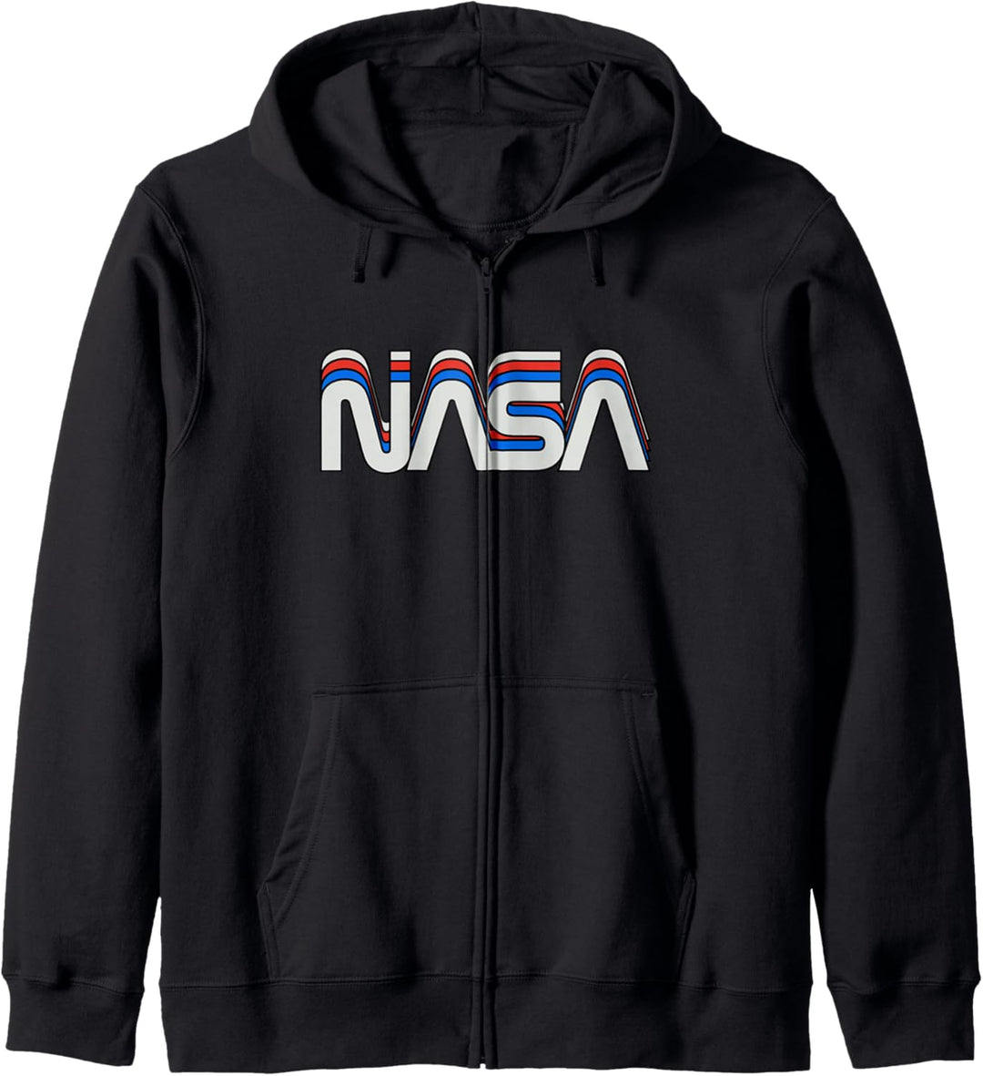 70er 80er Jahre Retro Vintage NASA Wurm Logo Retro NASA Geschenkidee Kapuzenjacke