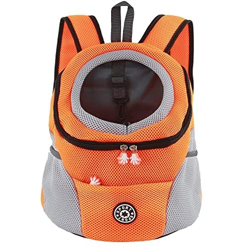 Hundetrage-Rucksack Welpentasche Kleine Haustier-Fronttasche mit Atmungsaktivem, Head-Out-Design, Wa