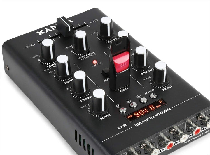 Vonyx SMT500BT Kompaktmixer Mischpult mit Bluetooth und mp3-Player