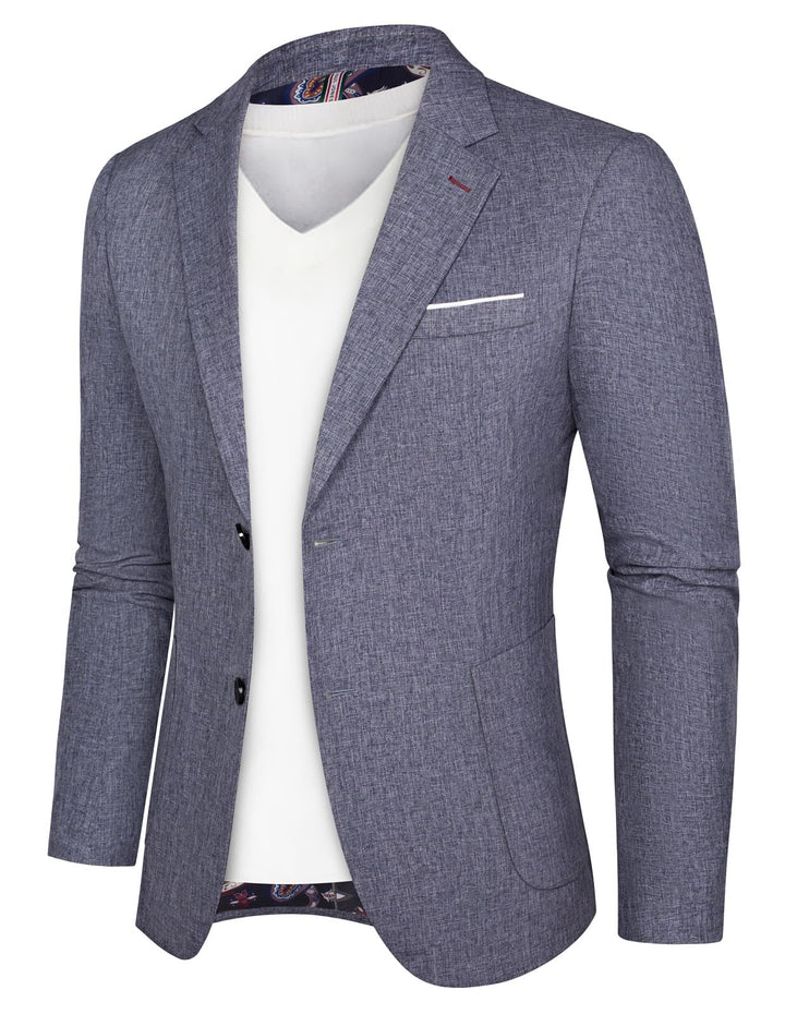 PJ PAUL JONES Herren Sakko Sportlich Regular Fit Business Anzugjacke Modern Freizeit Blazer mit 2 Kn