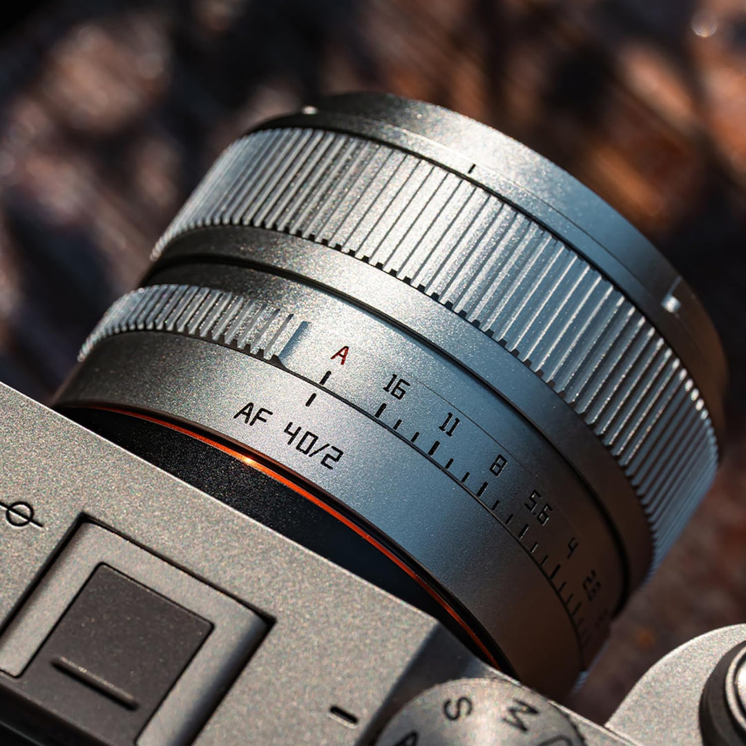 TTARTISAN 40 mm f2 Sivler für Z-Mount, AF 40 mm f/2 Vollformat-Prime-Objektive, kompatibel mit Nikon