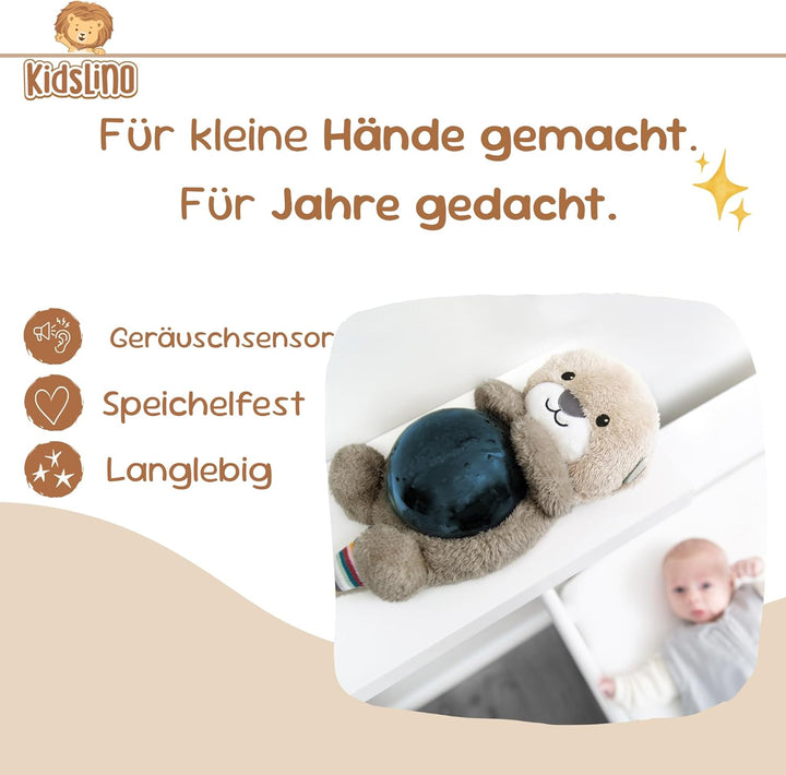 Personalisierter Sternenlicht Projektor Otto – Baby Einschlafhilfe & Nachtlicht Kinder – Beruhigende