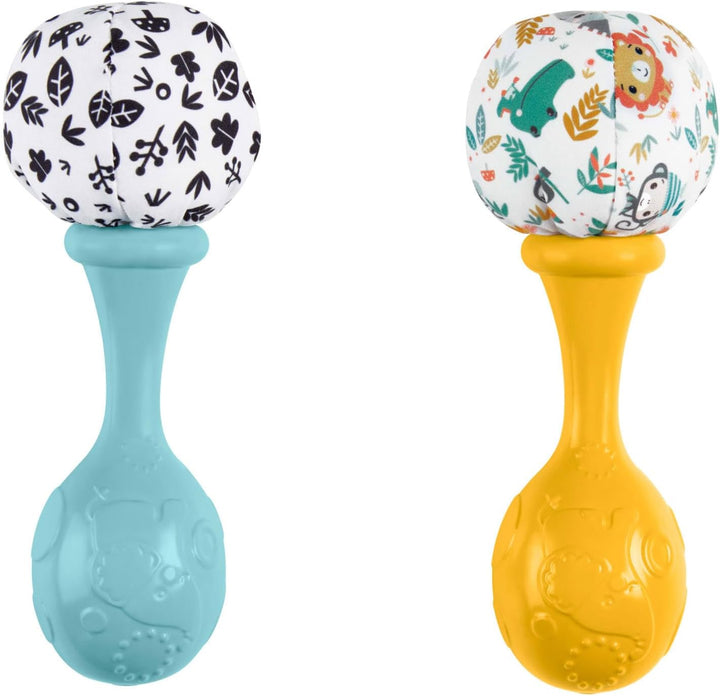 Fisher-Price Babys Rumba-Rasseln, Rasseln für Babys sensorische Spielzeuge für Neugeborene Babys ab