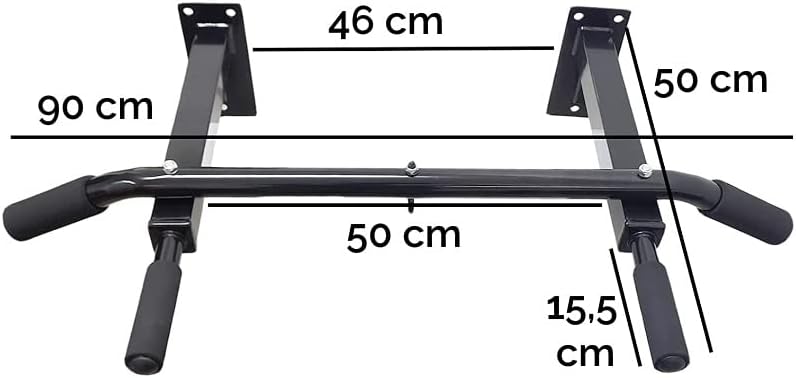 Fit FFitness Wand-Klimmzugstange, Multifunktionale Stange Pull Up Chin Up Multi-Grip Bar Max 150 kg