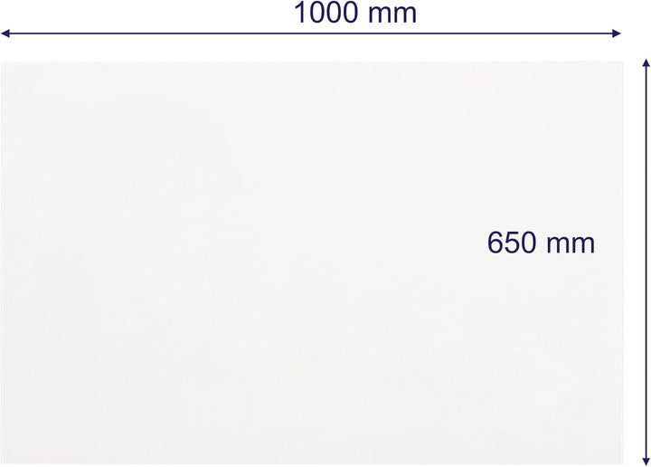 FRANKEN Whiteboard aus Glas, magnetisch und beschreibbar, Design-Schreibtafel ohne Rahmen, Magnettaf