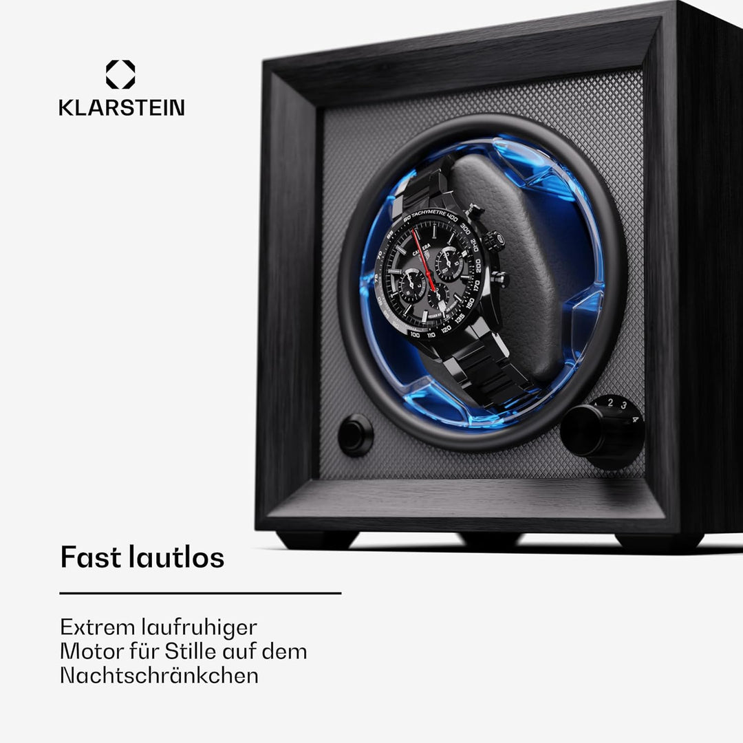 Klarstein Uhrenbeweger für Automatikuhren, Automatik-Uhrenbeweger für 1 Uhr, Automatikuhr Uhrenbeweg