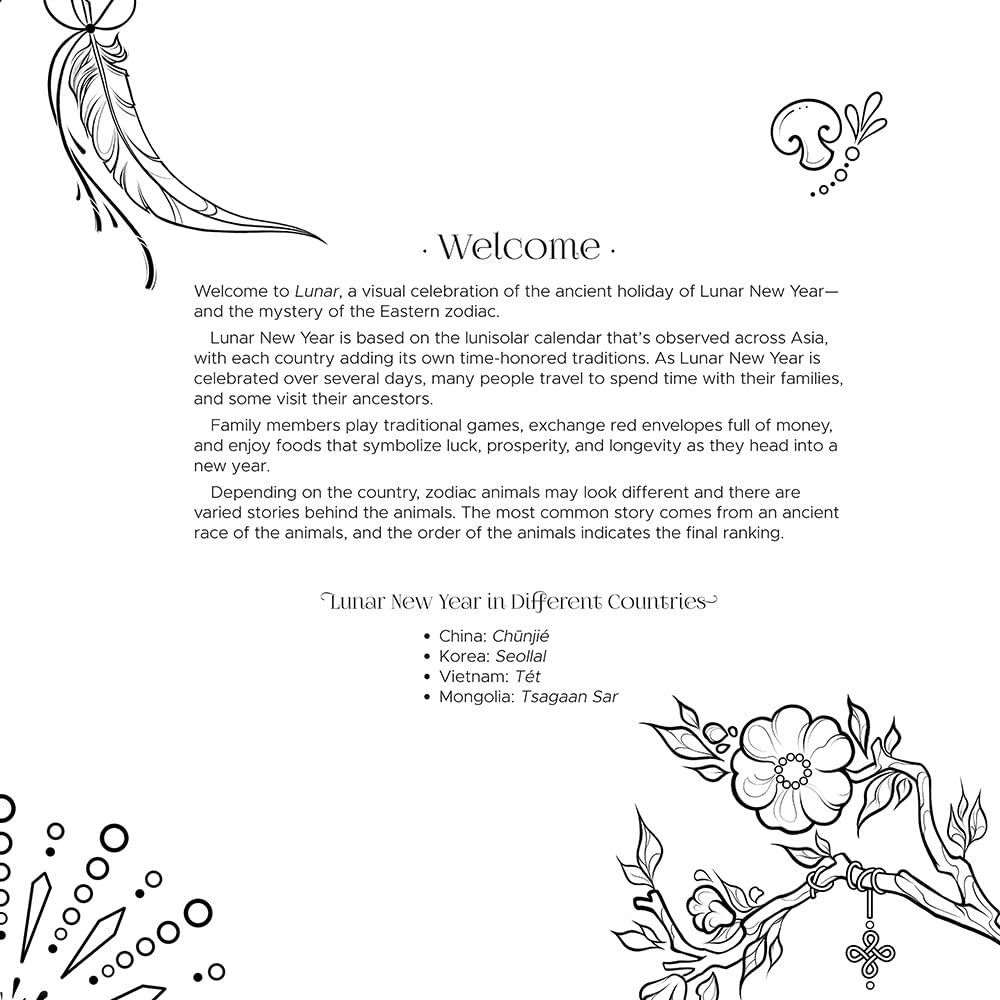 Lunar: A Zodiac Art & Coloring Book (Dover Adult Coloring Books), Taschenbuch