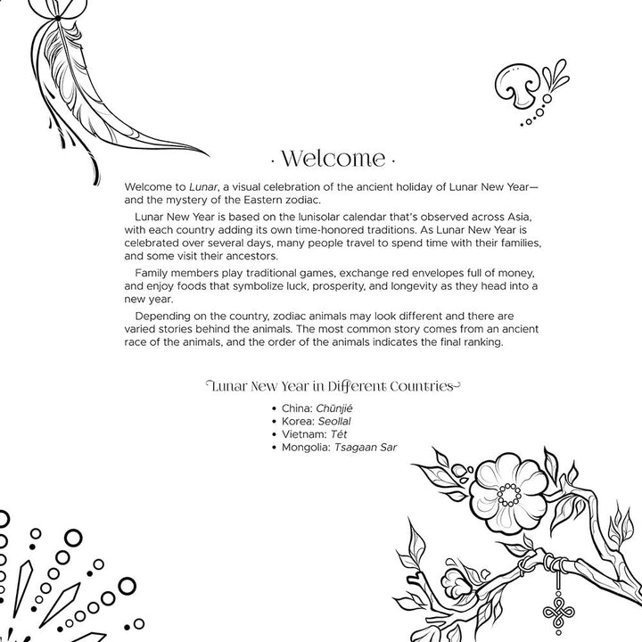 Lunar: A Zodiac Art & Coloring Book (Dover Adult Coloring Books), Taschenbuch