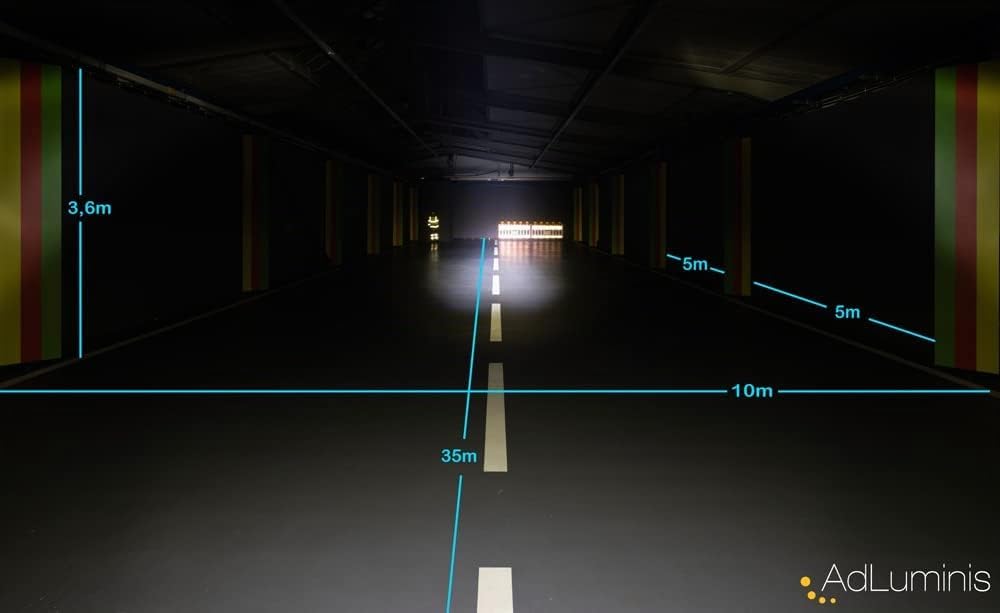 AdLuminis Blackline LED Arbeitsscheinwerfer 30 Watt 2700 Lumen, Spot, Einbau, Zusatzscheinwerfer, Ar