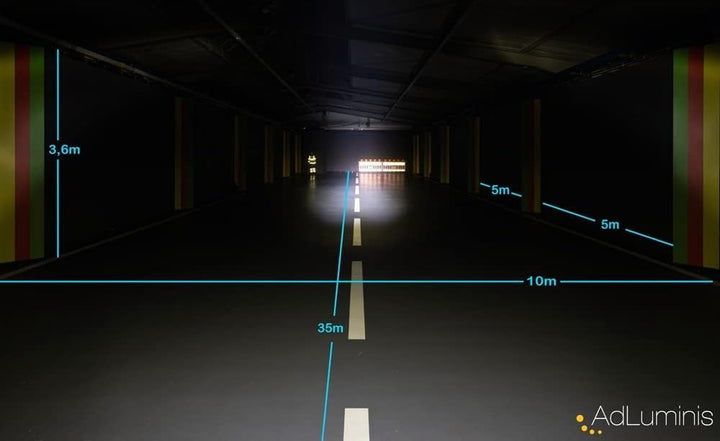 AdLuminis Blackline LED Arbeitsscheinwerfer 30 Watt 2700 Lumen, Spot, Einbau, Zusatzscheinwerfer, Ar