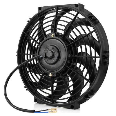 Ventilator Kühler,80 W Universal Lüfter Kühlerlüfter 12-Zoll Auto Slim Push Pull Elektromotor Lüfter