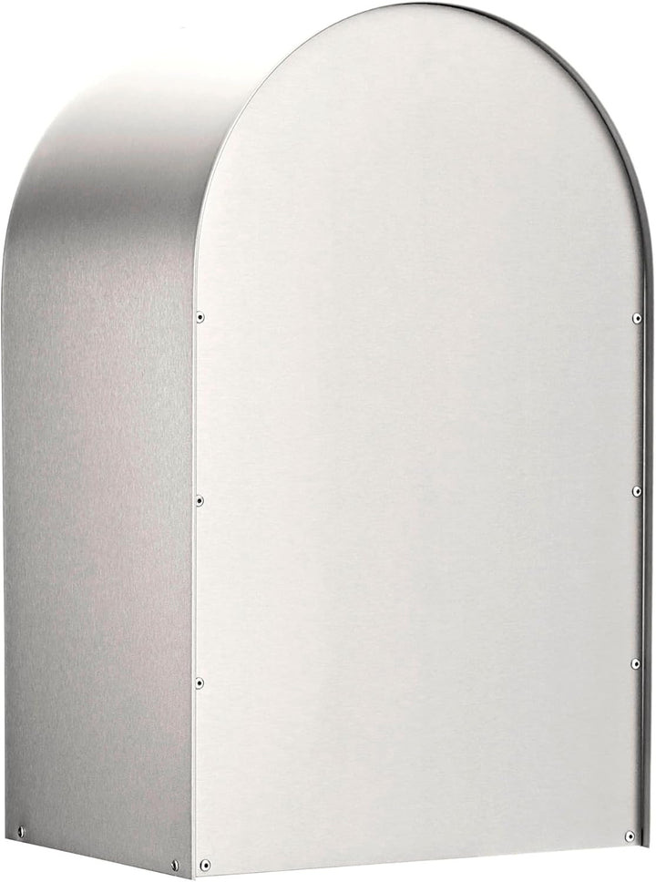 Burg-Wächter Briefkasten Edelstahl mit Öffnungsstopp, A4 Einwurf-Format, Rostfrei, Nordic 3680 Edels
