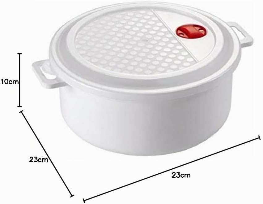 Heidrun 6 Stück MICROKASSEROLLE mit Deckel + Ventil - 3,0 Ltr, Ø 23 cm, höhe 10 cm