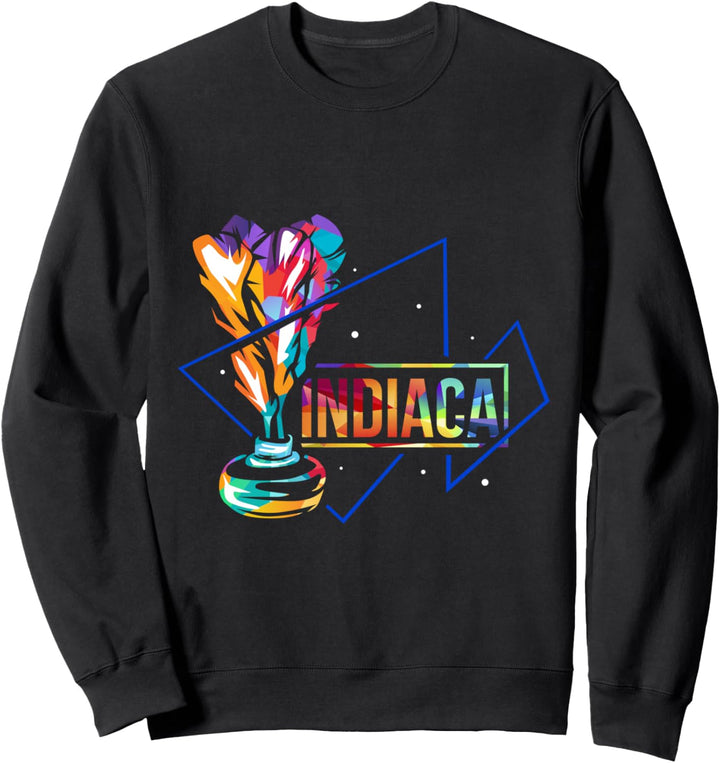 Indiaca Rückschlagspiel Handfederball Sweatshirt