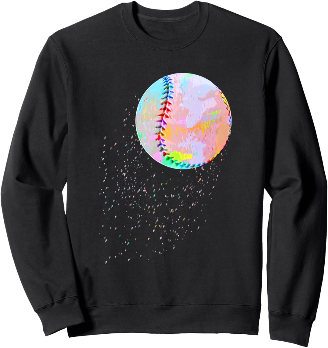 Baseball bunte Grafik Sweatshirt