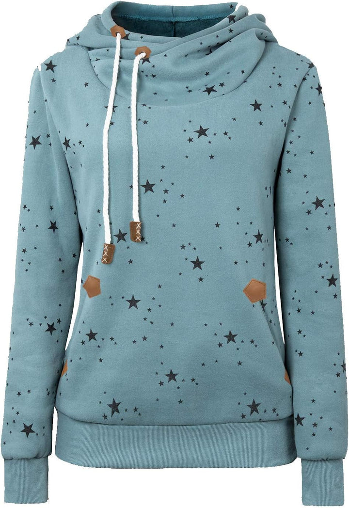 Cassiecy Damen Kapuzenpullover Winter Langarm Hoodie Pullover Baumwoll Casual Sweatshirt Winterjacke