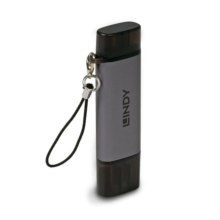 LINDY 43335 USB 3.2 Kartenleser, Typ C & A, SD/MicroSD