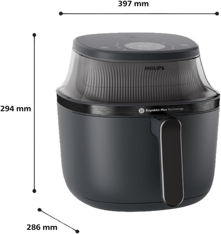 Philips Airfryer 3000 Series 4.2L, Sichtfenster, 16-in-1 Airfryer, RapidAir Plus Technologie, wenige