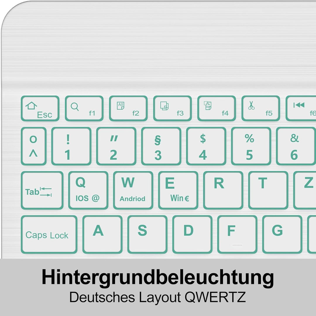 Hülle mit Tastatur für Honor Pad X9a 2025 11,5 Zoll, Abnehmbare Bluetooth Tastatur mit Deutschem QWE