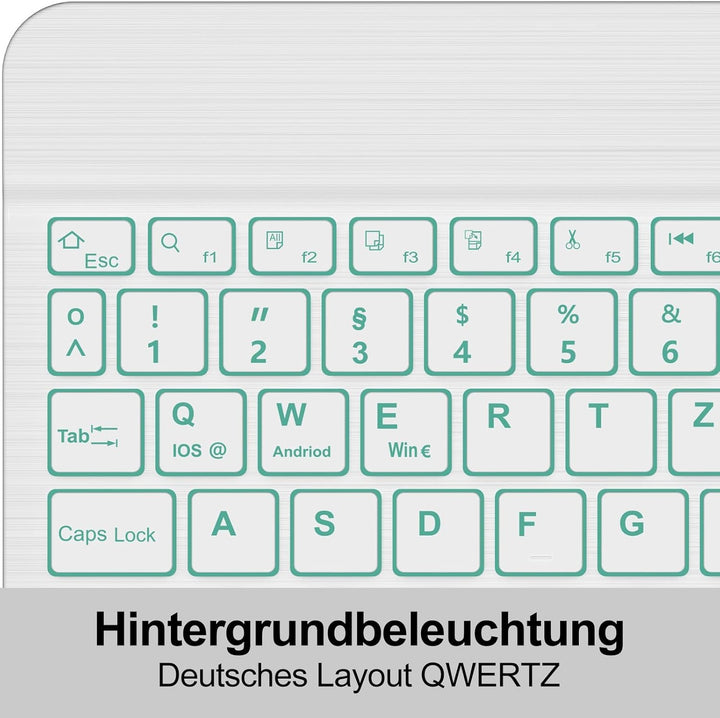 Hülle mit Tastatur für Honor Pad X9a 2025 11,5 Zoll, Abnehmbare Bluetooth Tastatur mit Deutschem QWE