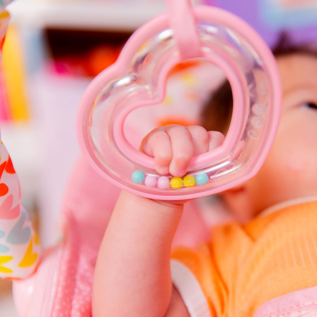 Bright Starts, Babywippe, Fancy Fantasie mit Beruhigenden Vibrationen, Maschinenwaschbarem Sitzpolst