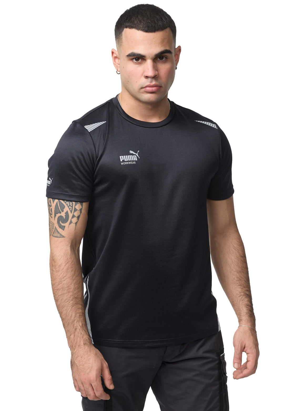 PUMA Workwear Essentials - Premium Arbeitsshirt für Herren, T-Shirt aus robustem Gewebe mit Reflekto
