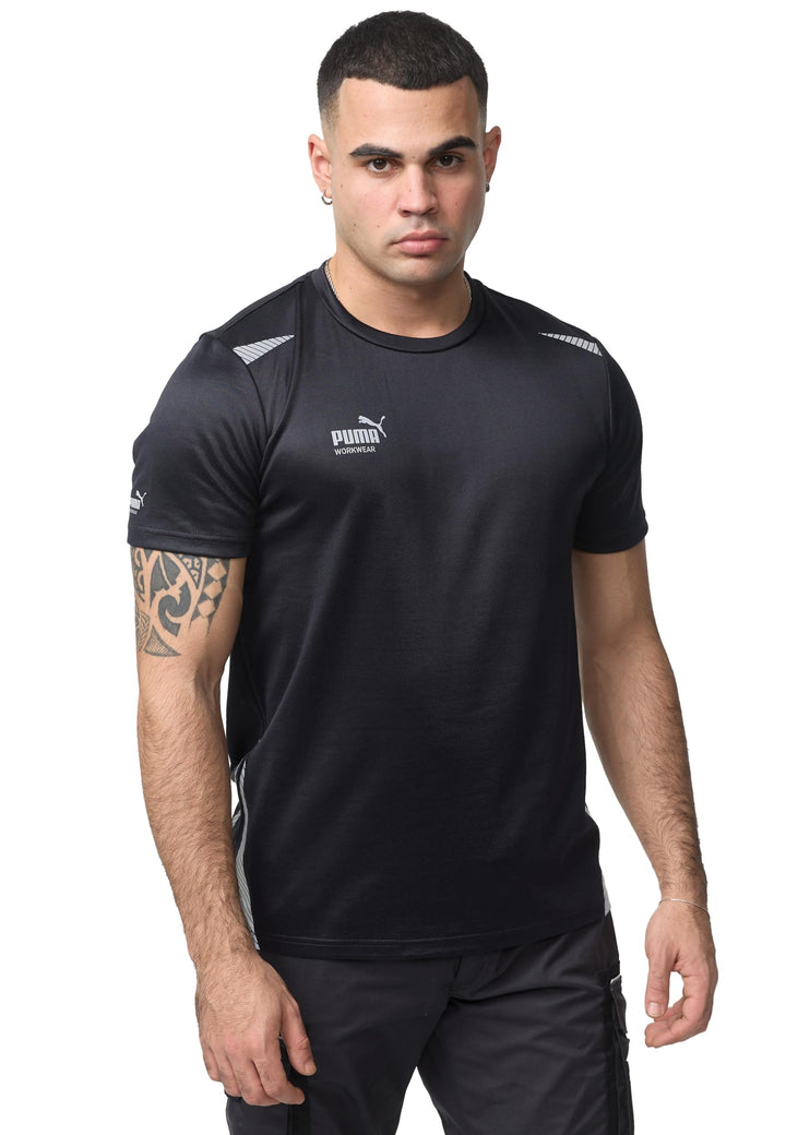 PUMA Workwear Essentials - Premium Arbeitsshirt für Herren, T-Shirt aus robustem Gewebe mit Reflekto