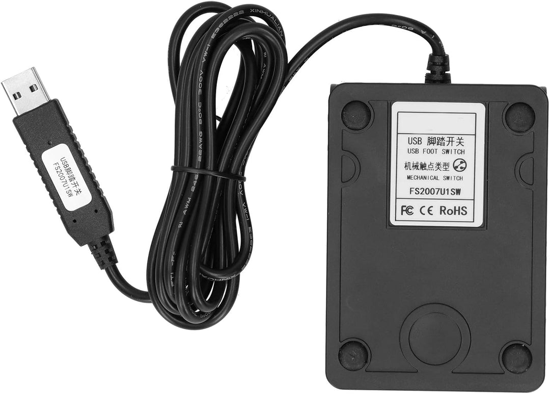 USB-Fussschalter Tragbares professionelles Spielsteuerungs-Fussschalter ABS-Fusspedal für Computer