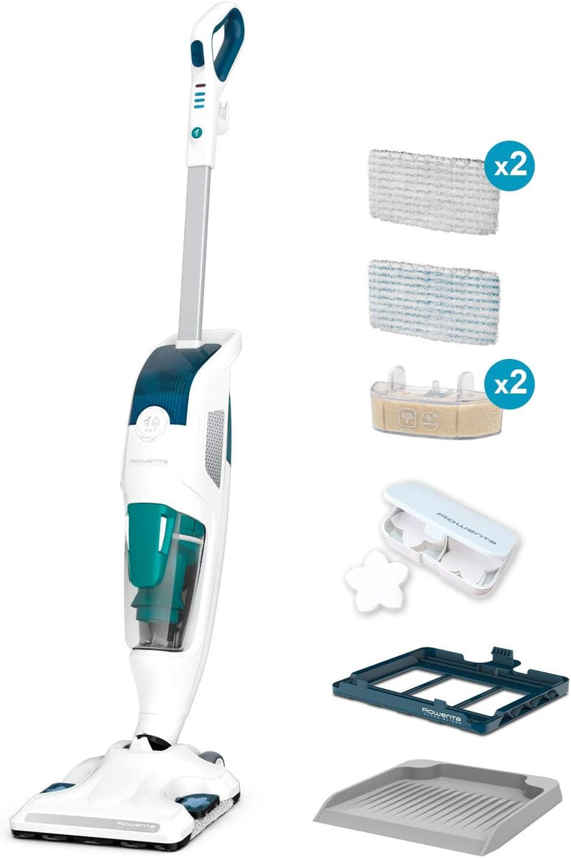 Rowenta Bodendampfreiniger Clean & Steam Revolution RY7757 | 2 in 1 Reingung | Verdampfer für ätheri