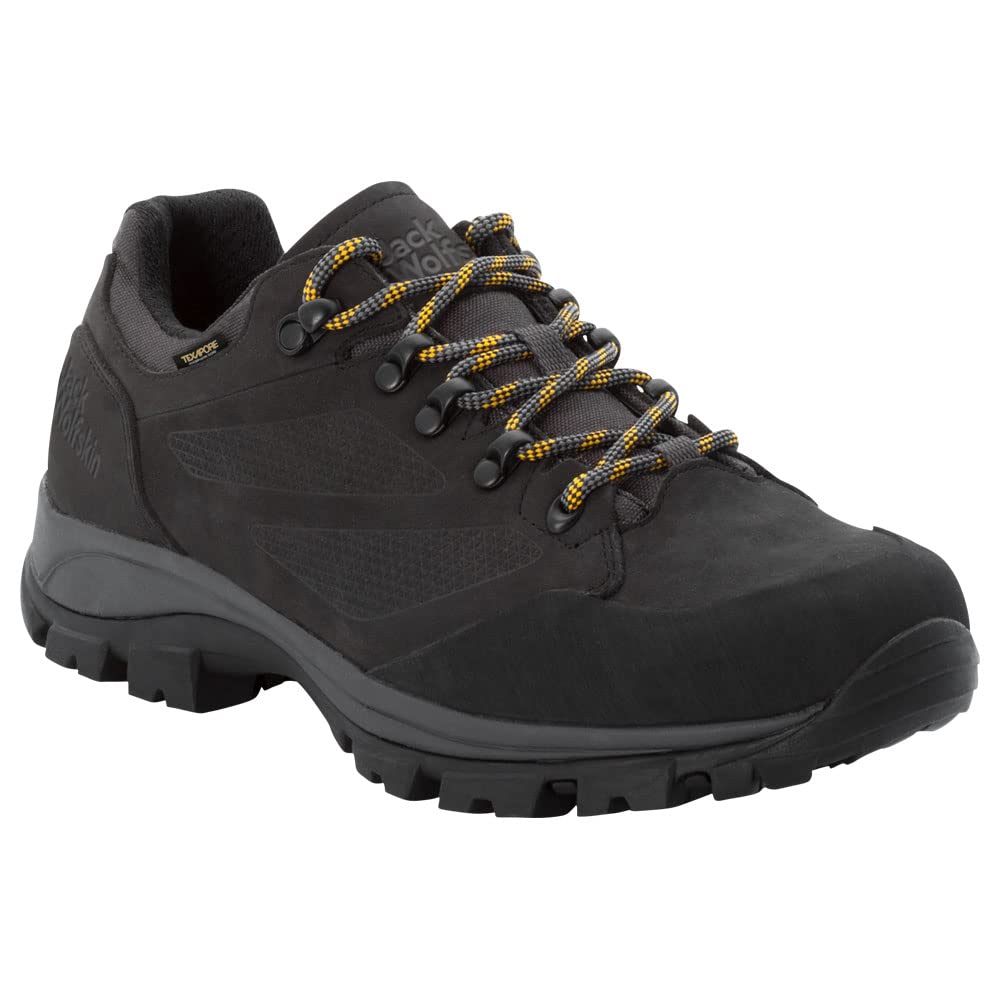 Jack Wolfskin Unisex Rebellion Texapore Low MWalking-Schuh 40/40.5 EU Phantom Burly Yellow Xt, 40/40