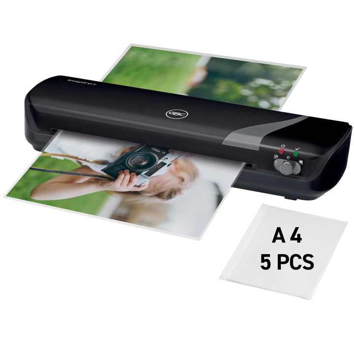 GBC Inspire+ Laminiergerät A4 für den Heimgebrauch, für Visitenkarten-Grösse bis zu DIN A4, Heiss- u