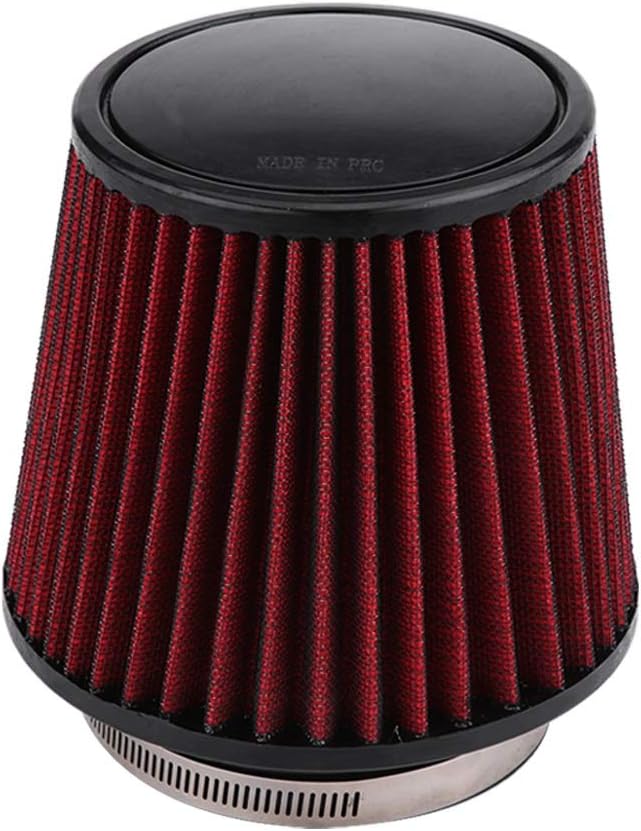 Dioche Sportluftfilter Auto, Luftfilter Universal Car Modification High Flow Einlass Lufteinlass Run