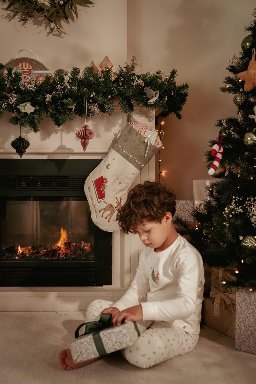 Little Dutch Weihnachtsstrumpf Nikolausstrumpf Nikolausstiefel zum Befüllen und Aufhängen XL - Weihn