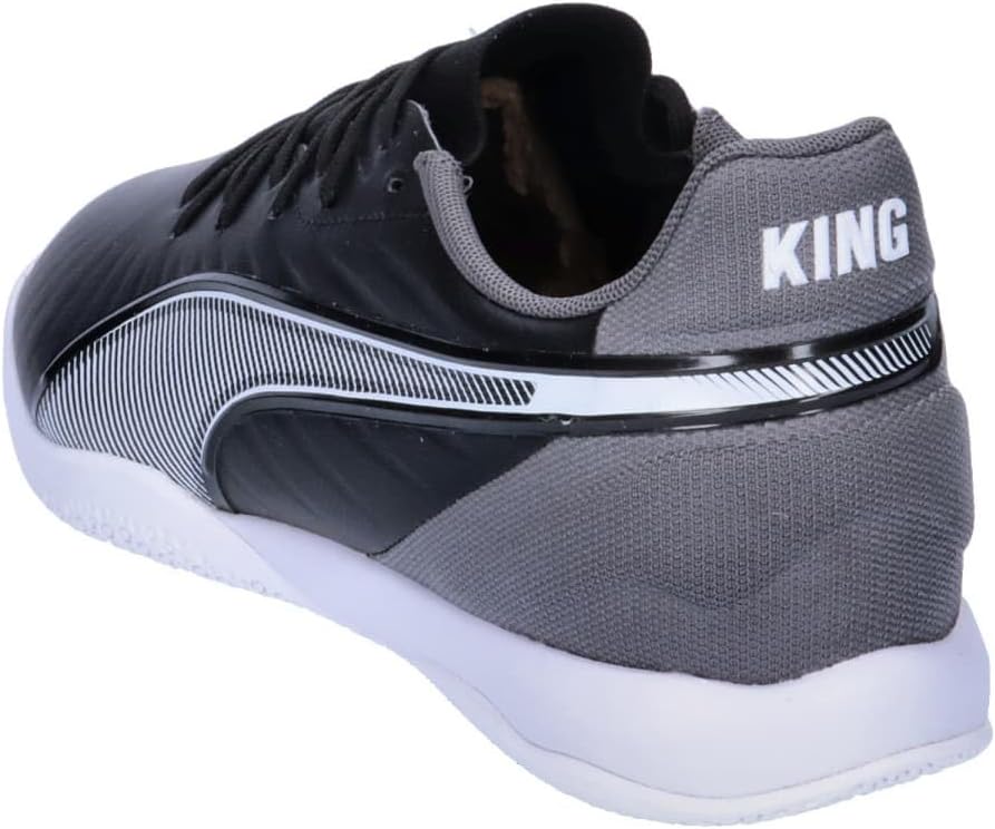 PUMA Unisex King Match It Soccer Shoe 39 EU Puma Black Puma White Cool Dark Gray, 39 EU Puma Black P