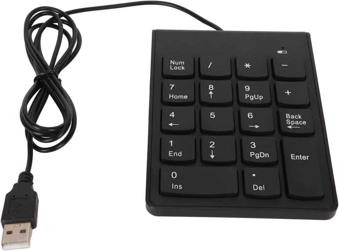 Denash Kabelgebundener Nummernblock, USB-Anschluss, Schnelle Reaktion, Leises Tippen, Zahlentastatur