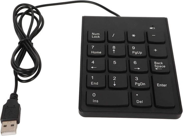 Denash Kabelgebundener Nummernblock, USB-Anschluss, Schnelle Reaktion, Leises Tippen, Zahlentastatur
