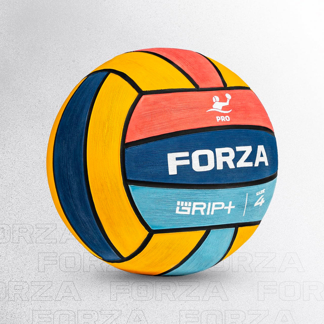 FORZA Wasserball Pro Match Ball | Professioneller, von der FINA zugelassener Wettkampf-Wasserball mi