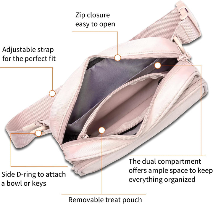Leckerli-Tasche für Hundetraining, Hüftgurt, Umhängetasche mit Kotbeutel, Leckerli-Tasche für Welpen
