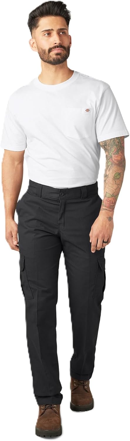Dickies Herren Pant روللل De Sarja Reta Regular Straight Stretch Twill Cargo Hose 30W / 30L Schwarz,