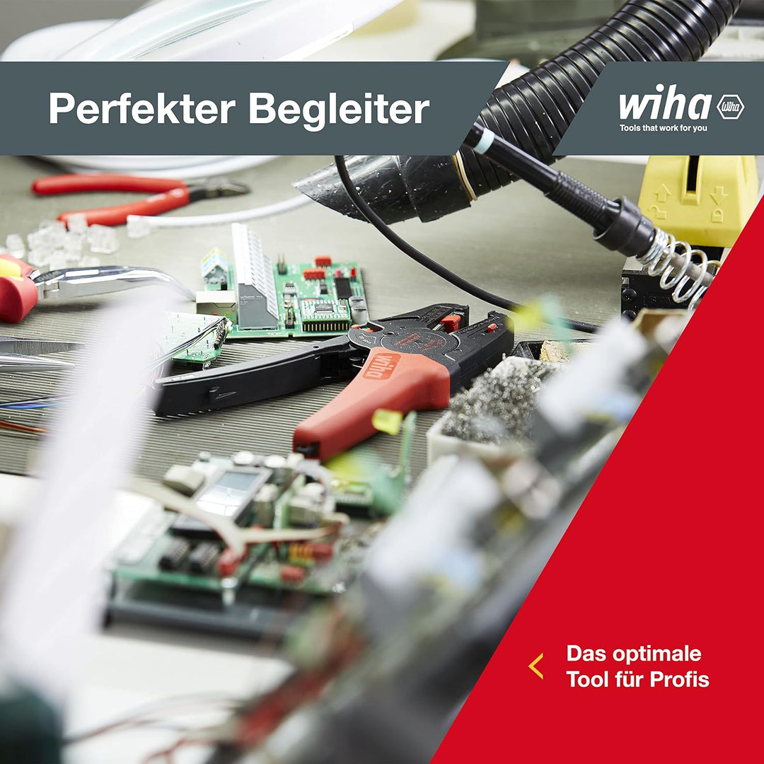 Wiha Abisolierwerkzeug automatisch (42062) Abisolierzange 200 mm I Kabelabzieher bis 16 mm² I Werkze
