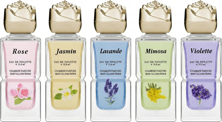 Charrier Parfums Geschenk-Set Provence von 5, Miniatures Eau de Toilette, 54 ml blumig 10.8 ml (5er