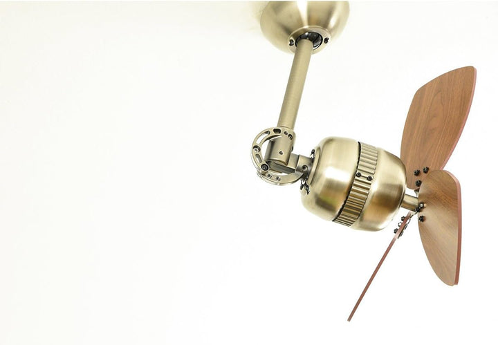 innovativer FN11156 Deckenventilator Toledo, Gehäusefarbe Zinn antik, Flügelfarbe Walnuss Zinn Antik