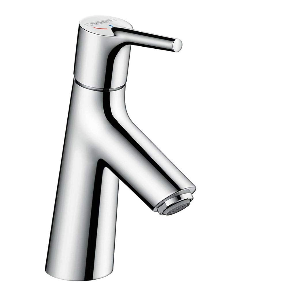 hansgrohe Wasserhahn Talis S CoolStart (Armatur mit Auslauf Höhe 80mm und Zugstangen-Ablaufgarnitur)