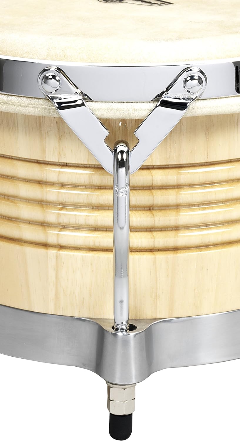 LP Latin Percussion Matador Wood Bongo Natural Chrome Hardware M201-AWC Natur, Chrom HW, Natur, Chro