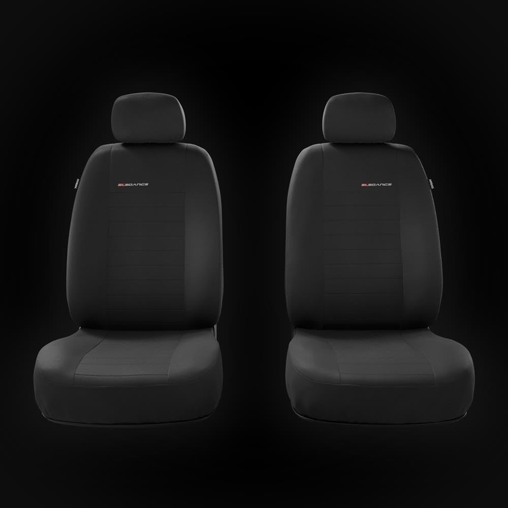 Mossa Sitzbezüge Auto passend für Dacia Duster I II III SUV 2010-. 2UNE-4 Grau UNE-4 Voller Set vorn