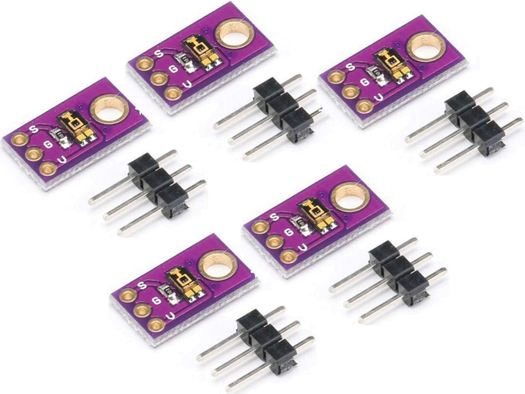 5pcs TEMT6000 Light Sensor TEMT6000 Sensitivity Ambient Light Simulate Intensity, 5PCS