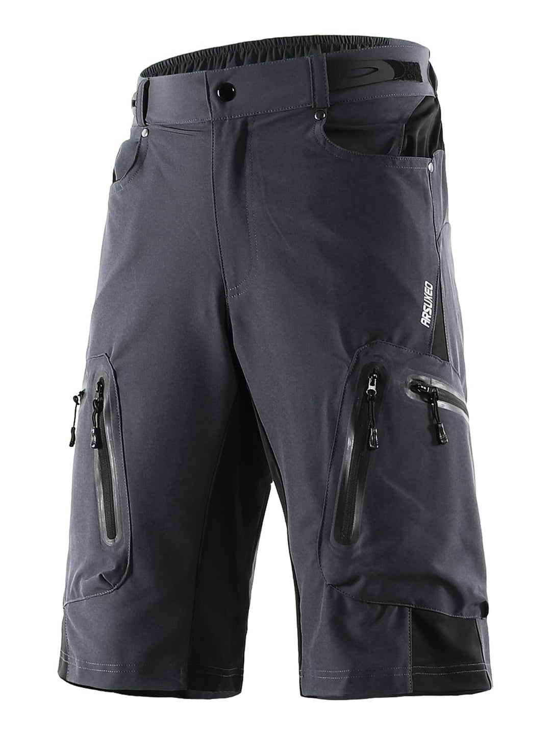 ARSUXEO Herren Radhose Loose Fit MTB Shorts Wasserabweisende Outdoor Sporthose mit 7 Taschen 1202 S
