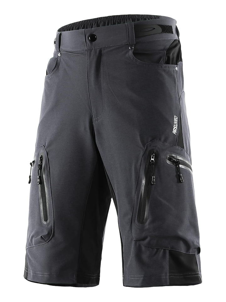 ARSUXEO Herren Radhose Loose Fit MTB Shorts Wasserabweisende Outdoor Sporthose mit 7 Taschen 1202 S