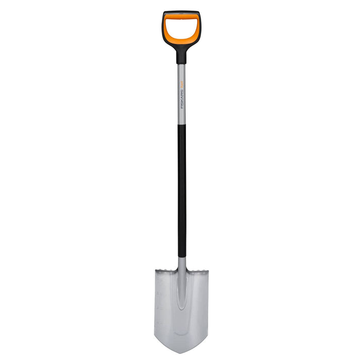 Fiskars Gärtnerspaten für harte, steinige Böden, Spitz, Länge: 120 cm, Verstärktes Borstahl-Blatt, S
