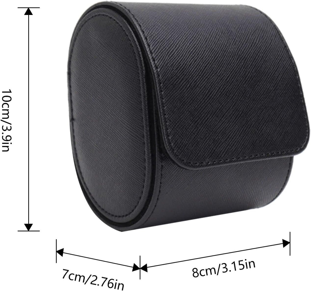 KnR Harmony Tragbare Uhrenbox mit einem Steckplatz 1pcs Uhrenbox Watch Organizer Lederuhrenhalter fü
